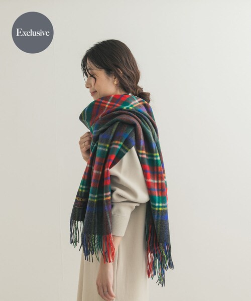 URBAN RESEARCH DOORS(アーバンリサーチドアーズ)の「『一部別注カラー』TWEED MILL Lambswool Stole(マフラー・レディース・Scone CHK/BLU/GRN/CHOCOLATE/McKeller/別注C/GRY/別注T/CHK・Free)」の1枚目の写真