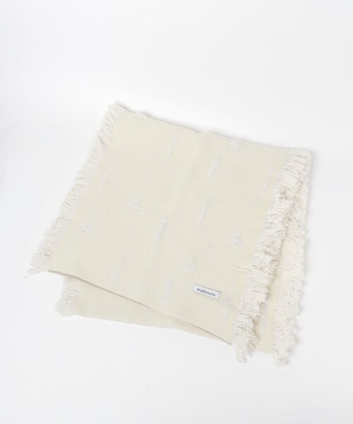 URBAN RESEARCH（アーバンリサーチ）の「malamute　night on earth fringe stole（マフラー・レディース・khaki/white/navy・FREE）」の8枚目の写真