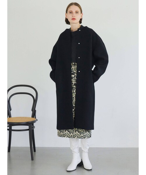ELENDEEK(エレンディーク)の「CREW NECK COCOON CT(その他アウター・レディース・ライトグレー/カーキ/キャメル/ブラック/イエロー/ベージュ・01/02)」の11枚目の写真