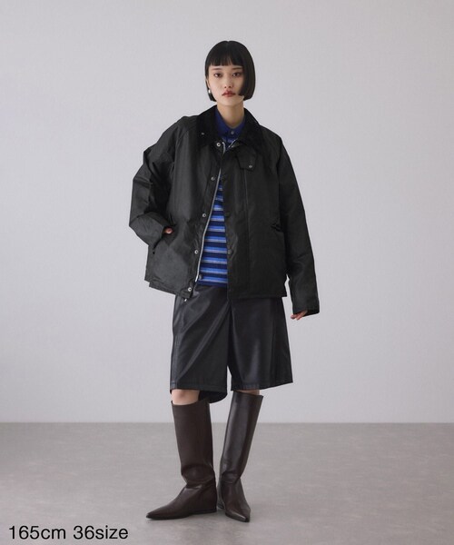 ADAM ET ROPE'（アダムエロペ）の「【J’aDoRe限定】【Barbour（バブアー）】OS TRANSPORT WAX JACKET（その他アウター・レディース・ブラック/カーキ・34/36）」の11枚目の写真