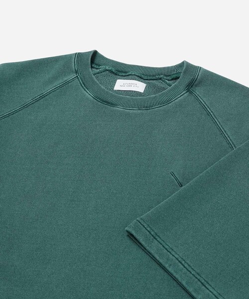 Saturdays NYC（サタデーズ ニューヨークシティ ）の「PIGMENT DYE SLASH SWEAT S/S TEE（Tシャツ/カットソー・メンズ・ブラック系/モスグリーン/サックス/ワイン系・L/M/S/XL）」の19枚目の写真