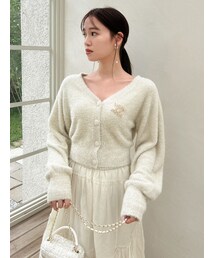 dazzlin | 【セットアップ対応】ミニシャギーラメニットカーデトップス(カーディガン/ボレロ)