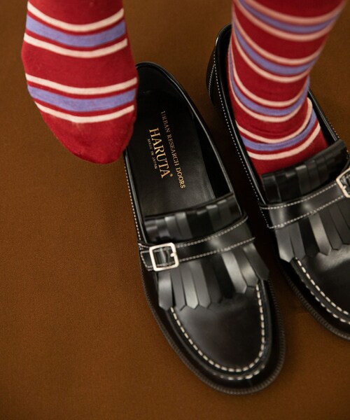 URBAN RESEARCH DOORS（アーバンリサーチドアーズ）の「『別注』HARUTA×DOORS　キルトローファー（ローファー・レディース・BLACK・23/23.5/24/24.5）」の5枚目の写真