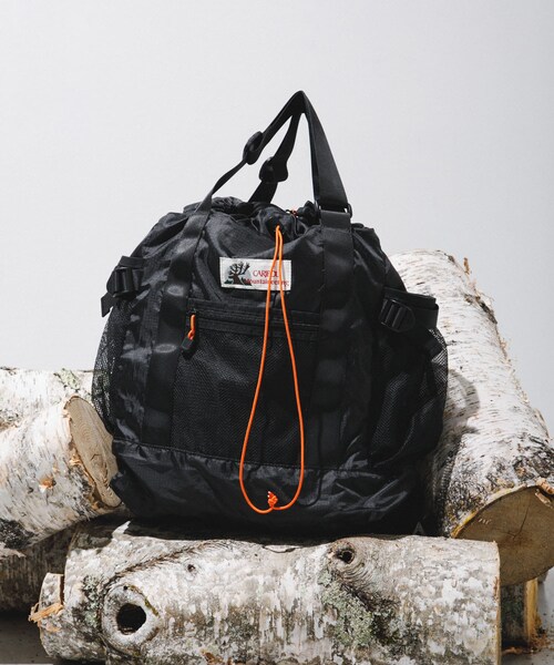EKAL（エカル）の「『別注』Caribou Mountaineering×EKAL　L.WEIGHT PACKTOTE（トートバッグ・メンズ・BLACK/BROWN・one）」の5枚目の写真