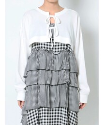 merry jenny | ショートワッフルリボンカーディガン(カーディガン/ボレロ)