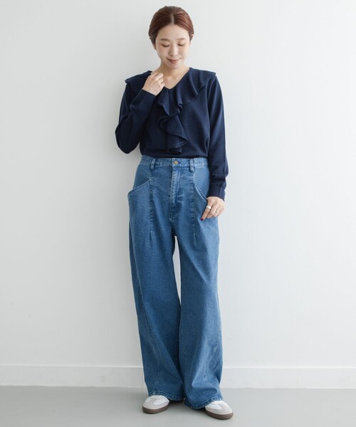 URBAN RESEARCH Sonny Label（アーバンリサーチサニーレーベル）の「カーブポケットデニムパンツ（デニムパンツ・レディース・ブラウン/インディゴ・36/38）」の20枚目の写真