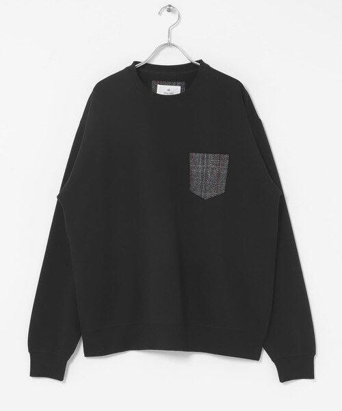 URBAN RESEARCH Sonny Label（アーバンリサーチサニーレーベル）の「HARRIS TWEEDポケットスウェットプルオーバー（スウェット・メンズ・オフ/チャコール/ブラック/ブラウン・M/L）」の15枚目の写真