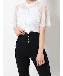 RESEXXY | ケープデザインレースブラウス(シャツ/ブラウス)