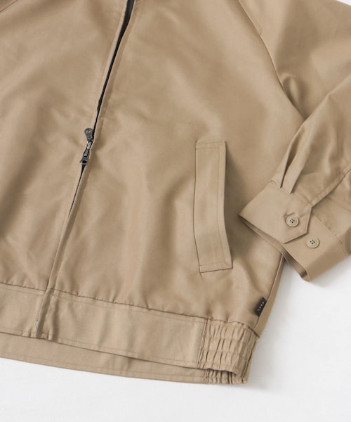 EKAL(エカル)の「『吸水速乾/イージーケア』coolmax chino スタンドジャケット(ブルゾン・メンズ・ベージュ/ネイビー・M/L)」の19枚目の写真