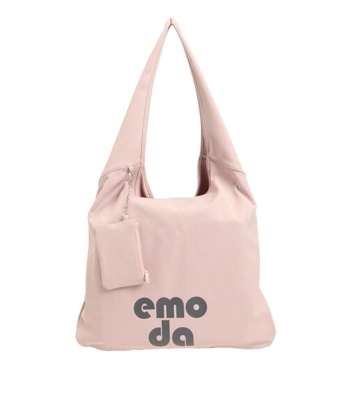 EMODA（エモダ）の「ワイドチャームトートバッグ（トートバッグ・レディース・ホワイト/ブラック/ピンク/ブラウン・F）」の4枚目の写真