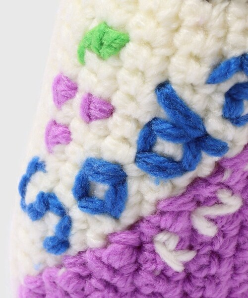 ADAM ET ROPE'（アダムエロペ）の「【RICE NINE TEN/ライス ナイン テン】HAND KNITTING SODA CAN KEY RING（キーホルダー・メンズ・パープル/オレンジ・F）」の6枚目の写真