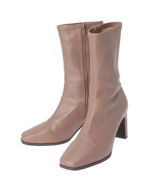 dazzlin（ダズリン）の「アンクルミドルブーツ（ブーツ・レディース・アイボリー/ブラック/ベージュ・M/L）」の21枚目の写真