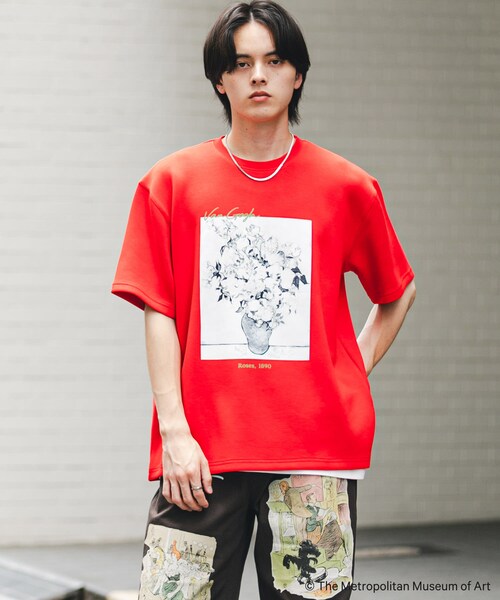 SENSE OF PLACE by URBAN RESEARCH(センスオブプレイスバイアーバンリサーチ)の「『別注』『イージーケア/接触冷感』The Met×SENSE OF PLACE S/S T-SHIRTS(Gogh)A(Tシャツ/カットソー・メンズ・WHITE/BLACK/RED・M/L)」の16枚目の写真