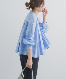 URBAN RESEARCH DOORS | ストライプリボンフレアブラウス(シャツ/ブラウス)