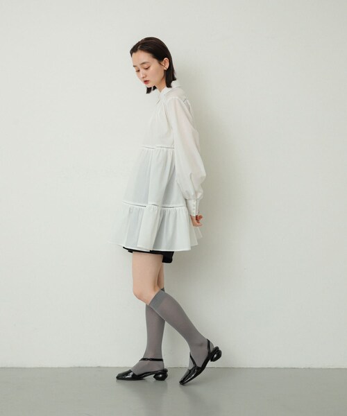 SENSE OF PLACE by URBAN RESEARCH（センスオブプレイスバイアーバンリサーチ）の「ハイソックス（その他・レディース・IVORY/GRAY・One）」の12枚目の写真