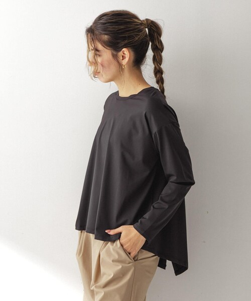 URBAN RESEARCH Sonny Label（アーバンリサーチサニーレーベル）の「SLAB　Backdesign Rashguard（その他トップス・レディース・ブラック/エクリュ/グレージュ・FREE）」の18枚目の写真