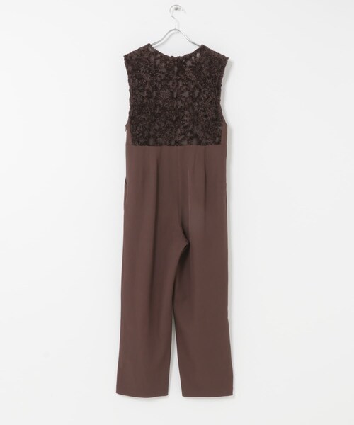 URBAN RESEARCH ROSSO（アーバンリサーチロッソ）の「F by ROSSO　モールレース切替オールインワン（サロペット/オーバーオール・レディース・BROWN/BLACK・36/38）」の21枚目の写真