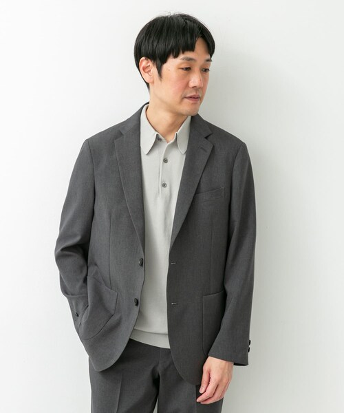 URBAN RESEARCH DOORS(アーバンリサーチドアーズ)の「LIFE STYLE TAILOR リネンライクコンフォータブルジャケット(テーラードジャケット・メンズ・BLUE NAVY/GRAY/OLV BROWN・S/M/L/XL)」の6枚目の写真