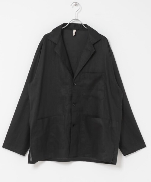 URBAN RESEARCH DOORS(アーバンリサーチドアーズ)の「RA/LYO Sheer Shirts Jacket(テーラードジャケット・メンズ・NAVY/BLACK・M/L)」の8枚目の写真