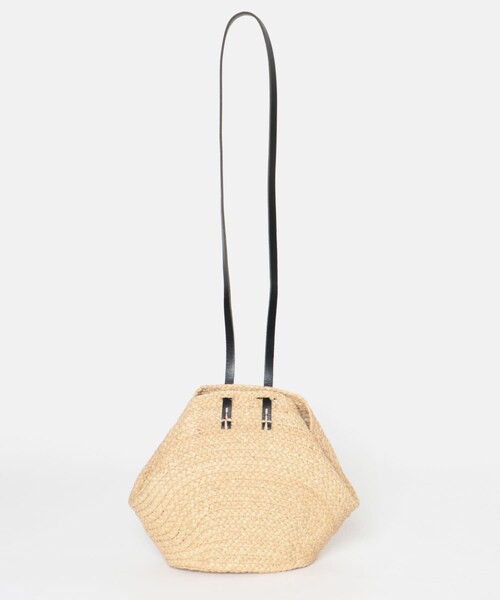 かぐれ（カグレ）の「Indego Africa　MINI KEZA RAFFIA CARRYALL（かごバッグ・レディース・NATURAL・Free）」の6枚目の写真