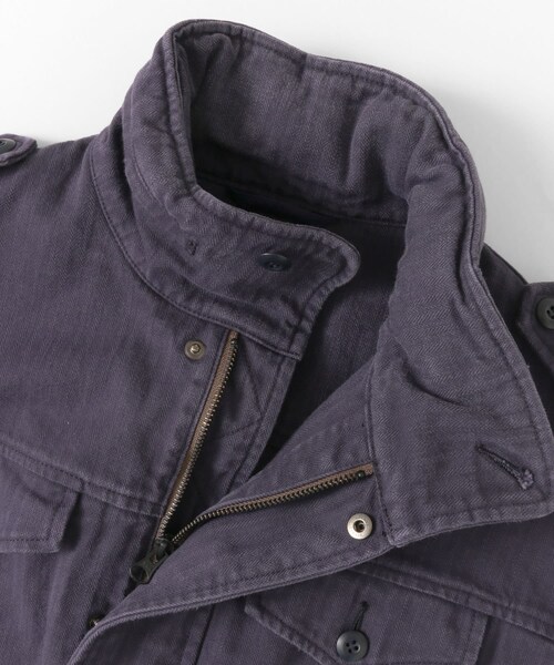 URBAN RESEARCH（アーバンリサーチ）の「WORK NOT WORK　フェードヘリンボンフィッシュテールジャケット（ミリタリージャケット・レディース・BLACK/NAVY・1/2）」の21枚目の写真