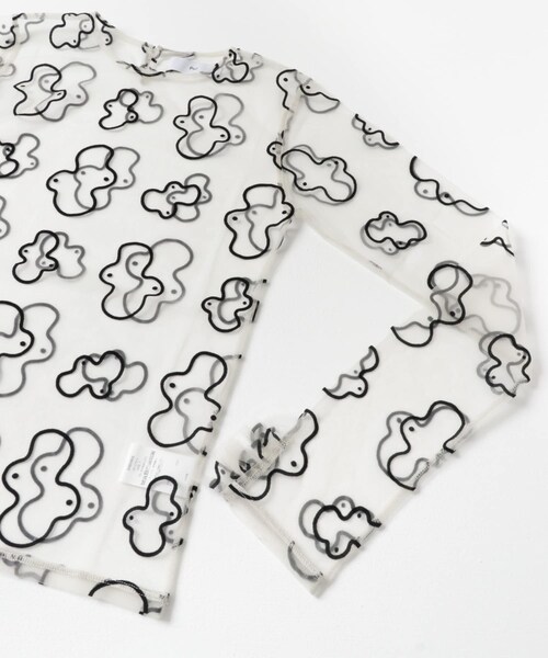 URBAN RESEARCH（アーバンリサーチ）の「Po/　sheer tulle top ameba（その他トップス・レディース・yellow/black・FREE）」の5枚目の写真