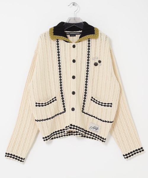 URBAN RESEARCH（アーバンリサーチ）の「Andersson Bell　UNI NEW F/CLR CARDIGAN（カーディガン/ボレロ・メンズ・ECRU/BLACK・L）」の3枚目の写真