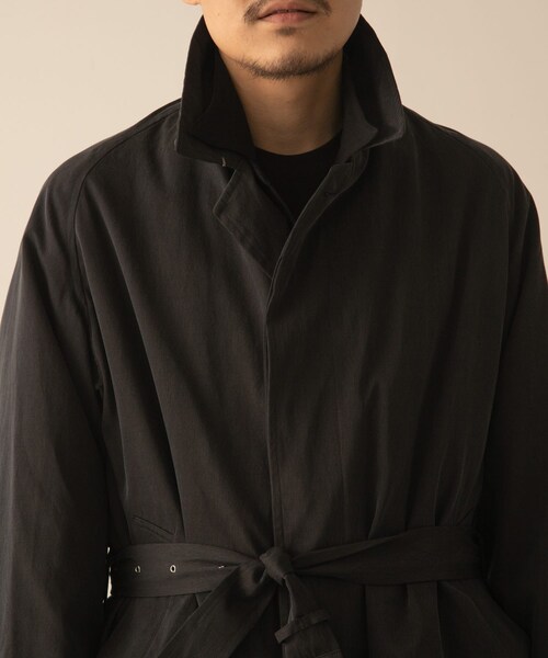 URBAN RESEARCH(アーバンリサーチ)の「A PRESSE Lining Silk Coat(ステンカラーコート・メンズ・NAVY・2/3)」の3枚目の写真