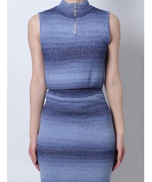 EMODA | グラデーションハーフジップタンクトップ(タンクトップ)