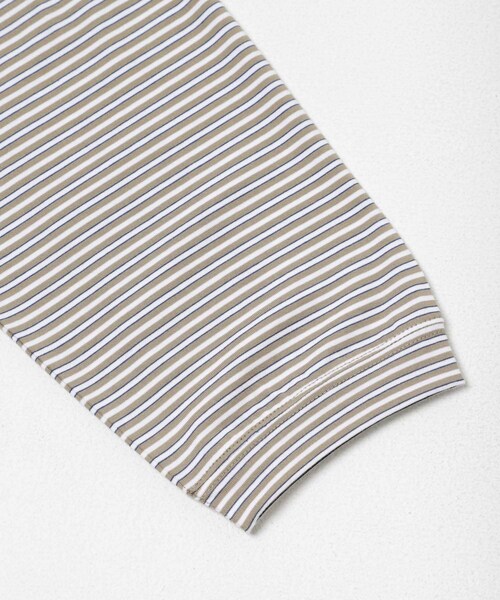 URBAN RESEARCH DOORS(アーバンリサーチドアーズ)の「STILL BY HAND STRIPED LONG SLEEVE(Tシャツ/カットソー・メンズ・BEG×WHT/GRY×BLK/BLK×WHT・46/48/50)」の6枚目の写真