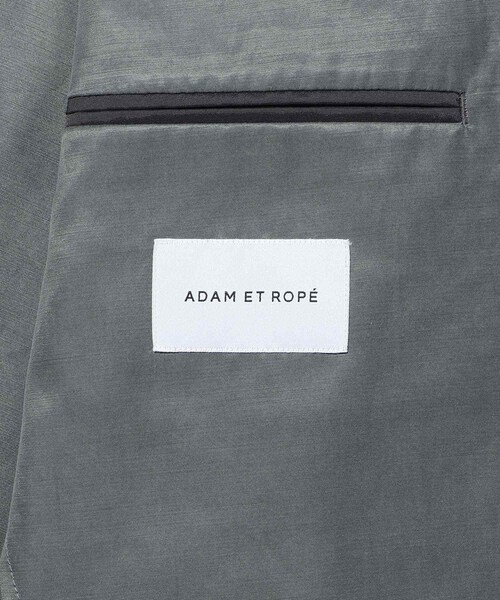 ADAM ET ROPE'（アダムエロペ）の「キュプラコットン　シングルジャケット（テーラードジャケット・メンズ・ブラック/チャコール・L/M）」の20枚目の写真
