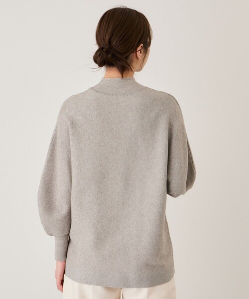 Jayro（ジャイロ）の「ボリュームスリーブチュニック（ニット/セーター・レディース・グレー/ホワイト系/ネイビー/ブルー系/ワイン・F）」の9枚目の写真