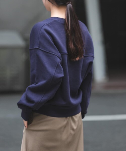 URBAN RESEARCH DOORS(アーバンリサーチドアーズ)の「FORK&SPOON コクーンスウェット(スウェット・レディース・NAVY/OATMEAL/PINK・1)」の14枚目の写真