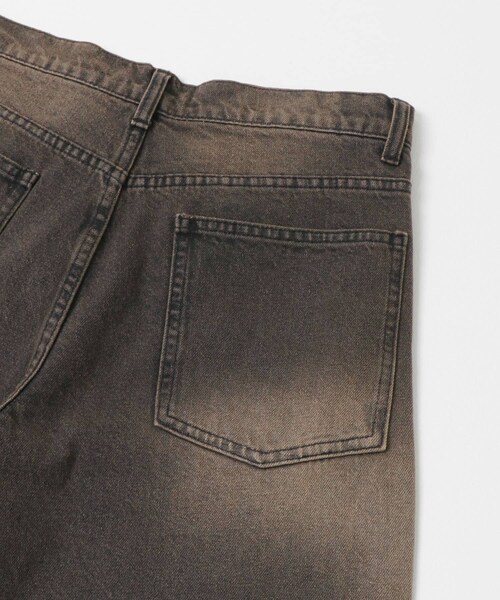 SENSE OF PLACE by URBAN RESEARCH（センスオブプレイスバイアーバンリサーチ）の「『一部WEB限定カラー』『ユニセックス』ヴィンテージライクデニムワイドパンツ（デニムパンツ・メンズ・BLACK/D.INDIGO/L.KHAKI/OW BLACK/ONE WASH・M/L/XL）」の15枚目の写真