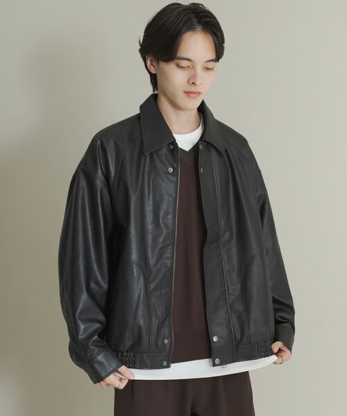 SENSE OF PLACE by URBAN RESEARCH(センスオブプレイスバイアーバンリサーチ)の「FLブルゾン(ブルゾン・メンズ・BLACK/BROWN・S/M/L)」の5枚目の写真