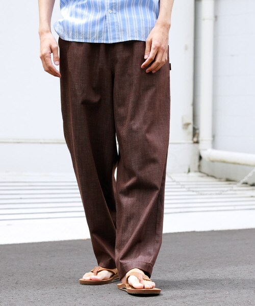 URBAN RESEARCH Sonny Label（アーバンリサーチサニーレーベル）の「デニムライクイージーワイドパンツ（デニムパンツ・メンズ・ブルー/ブラック/ブラウン・S/M/L）」の17枚目の写真
