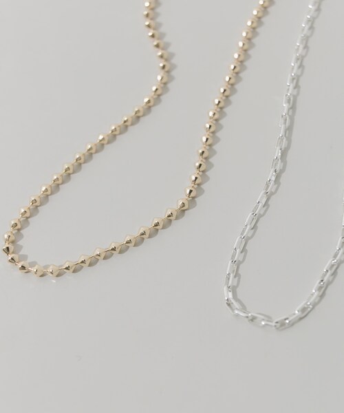 SMELLY（スメリー）の「コンビカラーチェーン2セットネックレス（ネックレス・レディース・GD/SV・-）」の4枚目の写真