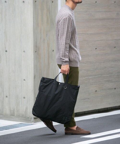 RODE SKO（ロデスコ）の「『ユニセックス』ロクヨンギャザーショルダートートバッグ（トートバッグ・メンズ・BLACK2/BLACK/GREIGE/KHAKI/GREIGE2・one）」の19枚目の写真