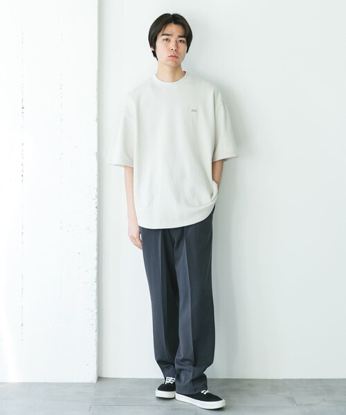 URBAN RESEARCH DOORS（アーバンリサーチドアーズ）の「『別注』LACOSTE×DOORS　THICK PIQUE ROUND SHORT-SLEEVE（Tシャツ/カットソー・メンズ・HAMMAM/ABYSS BLUE/BIRCH/BLACK BIRD・3/4/5）」の15枚目の写真