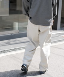 FORK&SPOON | FORK&SPOON　ガーメントダイツイルダブルニーパンツ(その他パンツ)