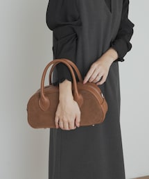 MARCO BIANCHINI | MARCO BIANCHINI スウェードレザーラウンドバッグ(ショルダーバッグ)