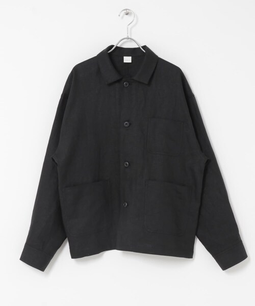 かぐれ(カグレ)の「『ユニセックス』リネンカバーオール(カバーオール・レディース・GREGE/CHARCOAL/BLACK・1/2)」の12枚目の写真