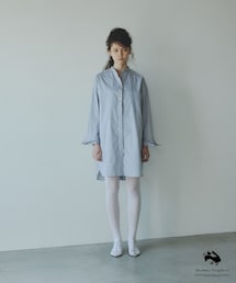 SALON adam et rope' | 【AUDREY HEPBURN COLLECTION BY JUN】ノーカラーチュニックシャツ(シャツ/ブラウス)