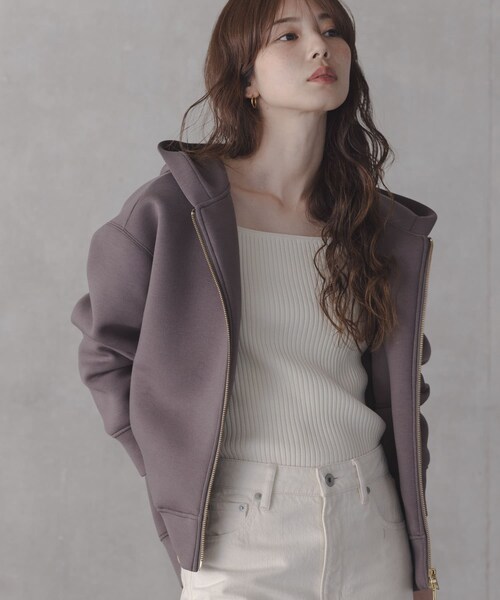 URBAN RESEARCH Sonny Label（アーバンリサーチサニーレーベル）の「ダンボールZIPコクーンフーディー（パーカー・レディース・L.グレー/チャコール/ネイビー・Free）」の21枚目の写真