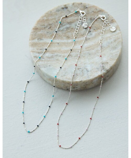 VIS(ビス)の「カラーチェーンネックレス(ネックレス・レディース・ブルー系/ピンク系・F)」の3枚目の写真