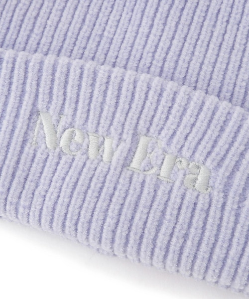 ROPE' PICNIC（ロペピクニック）の「【NEW ERA(R)/ニューエラ別注】MOLE YARN KNIT BEANIE（ニットキャップ/ビーニー・レディース・ブラック/オフホワイト/ラベンダー系・F）」の18枚目の写真