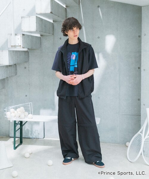 SENSE OF PLACE by URBAN RESEARCH（センスオブプレイスバイアーバンリサーチ）の「『別注』prince　トラックベスト（テーラードジャケット・メンズ・GRG×BEG/BLK×CHA・M/L）」の8枚目の写真