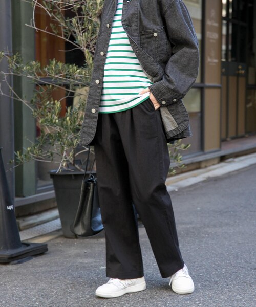 URBAN RESEARCH DOORS(アーバンリサーチドアーズ)の「FORK&SPOON 綿麻デニムカバーオール(カバーオール・レディース・BLACK/ONEWASH・1)」の16枚目の写真