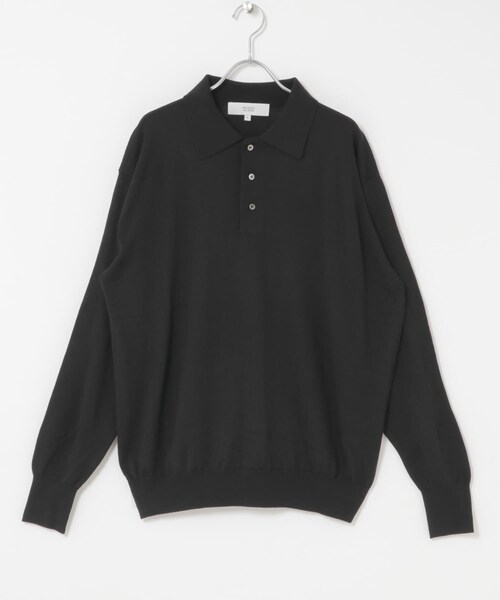 URBAN RESEARCH ROSSO（アーバンリサーチロッソ）の「イタリア糸メリノウールニットポロシャツ（ニット/セーター・メンズ・GREIGE/GRAY/DARK BROWN/NAVY/BLACK・M/L）」の14枚目の写真