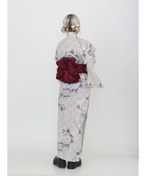 jouetie（ジュエティ）の「市松牡丹柄浴衣セット（浴衣）」 - WEAR